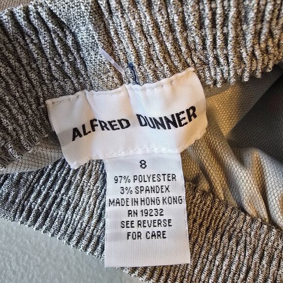 Alfred Dunner Comfort Waist Pants Women's 8 Proportioned Short Gray Pull On NWT - Picture 7 of 16